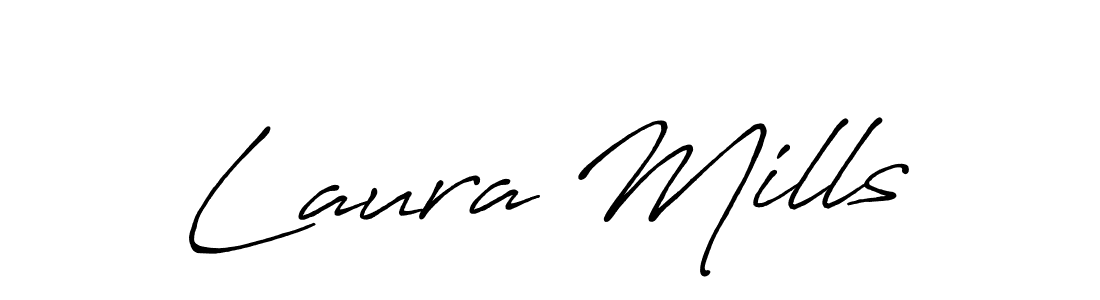 Also You can easily find your signature by using the search form. We will create Laura Mills name handwritten signature images for you free of cost using Antro_Vectra_Bolder sign style. Laura Mills signature style 7 images and pictures png
