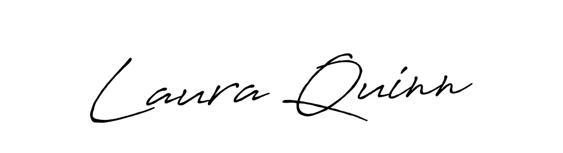 How to make Laura Quinn name signature. Use Antro_Vectra_Bolder style for creating short signs online. This is the latest handwritten sign. Laura Quinn signature style 7 images and pictures png