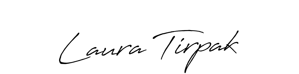 Create a beautiful signature design for name Laura Tirpak. With this signature (Antro_Vectra_Bolder) fonts, you can make a handwritten signature for free. Laura Tirpak signature style 7 images and pictures png