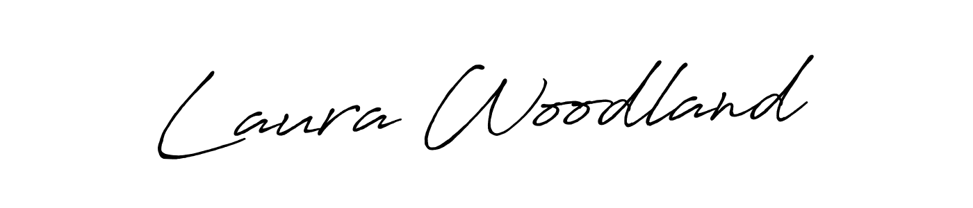 How to make Laura Woodland name signature. Use Antro_Vectra_Bolder style for creating short signs online. This is the latest handwritten sign. Laura Woodland signature style 7 images and pictures png