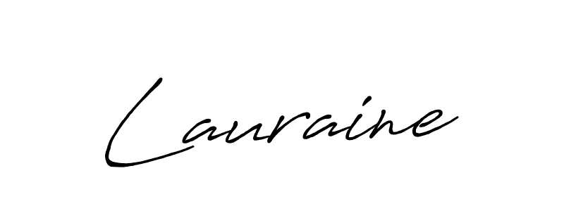 How to make Lauraine name signature. Use Antro_Vectra_Bolder style for creating short signs online. This is the latest handwritten sign. Lauraine signature style 7 images and pictures png