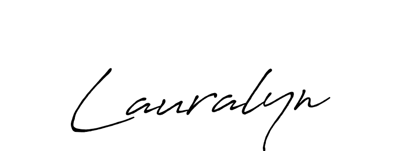 Use a signature maker to create a handwritten signature online. With this signature software, you can design (Antro_Vectra_Bolder) your own signature for name Lauralyn. Lauralyn signature style 7 images and pictures png