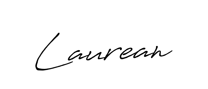 Make a beautiful signature design for name Laurean. With this signature (Antro_Vectra_Bolder) style, you can create a handwritten signature for free. Laurean signature style 7 images and pictures png