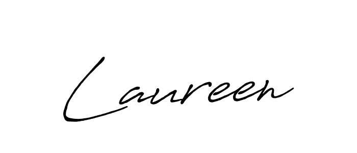 Create a beautiful signature design for name Laureen. With this signature (Antro_Vectra_Bolder) fonts, you can make a handwritten signature for free. Laureen signature style 7 images and pictures png