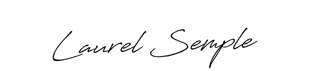 The best way (Antro_Vectra_Bolder) to make a short signature is to pick only two or three words in your name. The name Laurel Semple include a total of six letters. For converting this name. Laurel Semple signature style 7 images and pictures png