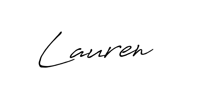 Make a beautiful signature design for name Lauren . With this signature (Antro_Vectra_Bolder) style, you can create a handwritten signature for free. Lauren  signature style 7 images and pictures png