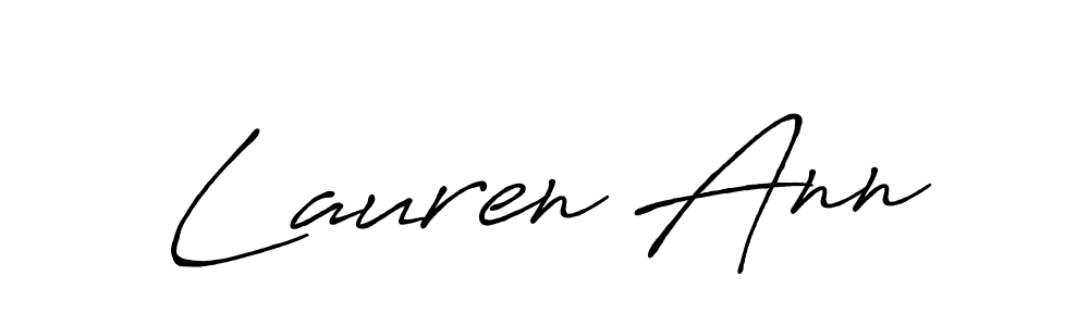 Lauren Ann stylish signature style. Best Handwritten Sign (Antro_Vectra_Bolder) for my name. Handwritten Signature Collection Ideas for my name Lauren Ann. Lauren Ann signature style 7 images and pictures png