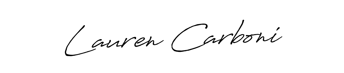 Also we have Lauren Carboni name is the best signature style. Create professional handwritten signature collection using Antro_Vectra_Bolder autograph style. Lauren Carboni signature style 7 images and pictures png