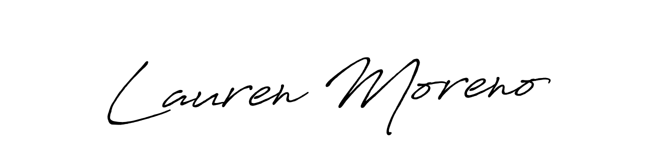 Once you've used our free online signature maker to create your best signature Antro_Vectra_Bolder style, it's time to enjoy all of the benefits that Lauren Moreno name signing documents. Lauren Moreno signature style 7 images and pictures png