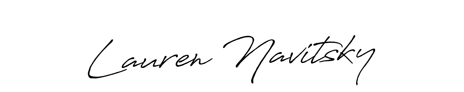 Also we have Lauren Navitsky name is the best signature style. Create professional handwritten signature collection using Antro_Vectra_Bolder autograph style. Lauren Navitsky signature style 7 images and pictures png