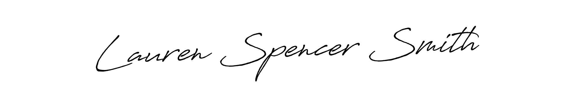 How to make Lauren Spencer Smith name signature. Use Antro_Vectra_Bolder style for creating short signs online. This is the latest handwritten sign. Lauren Spencer Smith signature style 7 images and pictures png