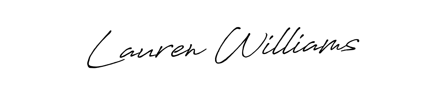 How to make Lauren Williams signature? Antro_Vectra_Bolder is a professional autograph style. Create handwritten signature for Lauren Williams name. Lauren Williams signature style 7 images and pictures png