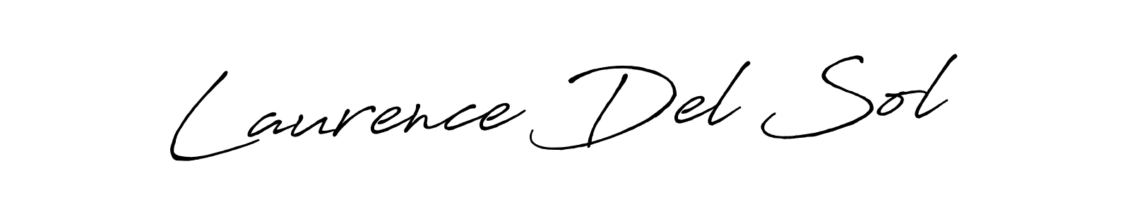 Use a signature maker to create a handwritten signature online. With this signature software, you can design (Antro_Vectra_Bolder) your own signature for name Laurence Del Sol. Laurence Del Sol signature style 7 images and pictures png