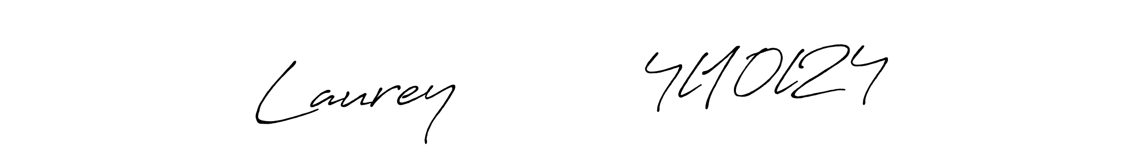 The best way (Antro_Vectra_Bolder) to make a short signature is to pick only two or three words in your name. The name Laurey          4l10l24 include a total of six letters. For converting this name. Laurey          4l10l24 signature style 7 images and pictures png
