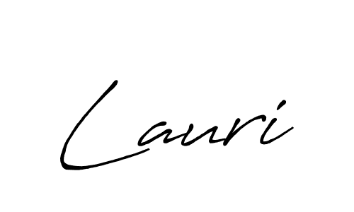 Make a beautiful signature design for name Lauri. With this signature (Antro_Vectra_Bolder) style, you can create a handwritten signature for free. Lauri signature style 7 images and pictures png