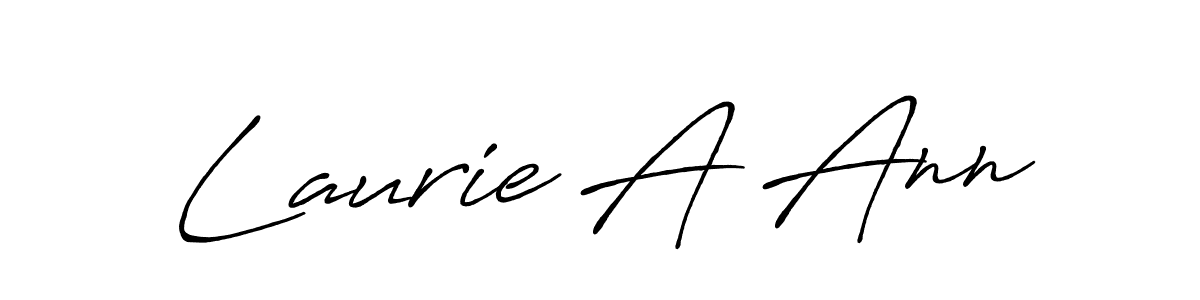 if you are searching for the best signature style for your name Laurie A Ann. so please give up your signature search. here we have designed multiple signature styles  using Antro_Vectra_Bolder. Laurie A Ann signature style 7 images and pictures png