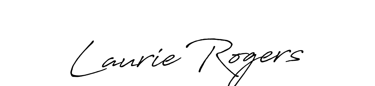 Laurie Rogers stylish signature style. Best Handwritten Sign (Antro_Vectra_Bolder) for my name. Handwritten Signature Collection Ideas for my name Laurie Rogers. Laurie Rogers signature style 7 images and pictures png