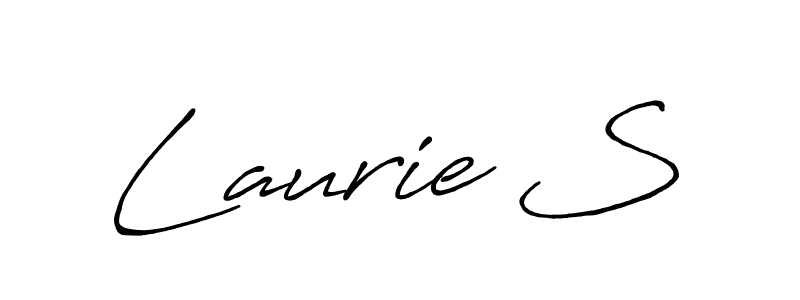 Also You can easily find your signature by using the search form. We will create Laurie S name handwritten signature images for you free of cost using Antro_Vectra_Bolder sign style. Laurie S signature style 7 images and pictures png
