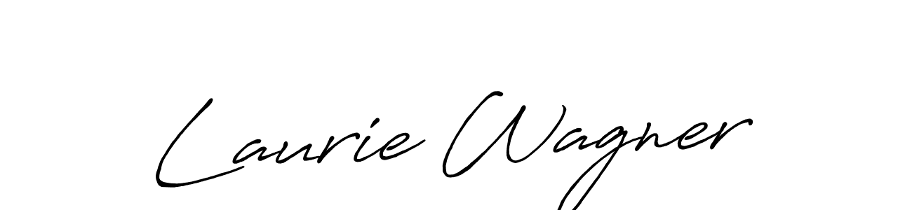 Laurie Wagner stylish signature style. Best Handwritten Sign (Antro_Vectra_Bolder) for my name. Handwritten Signature Collection Ideas for my name Laurie Wagner. Laurie Wagner signature style 7 images and pictures png