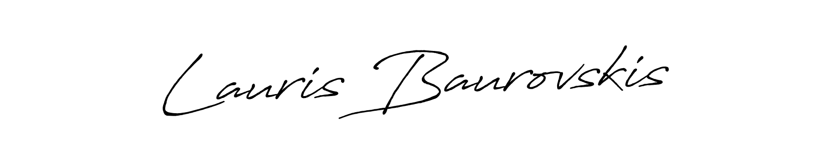You should practise on your own different ways (Antro_Vectra_Bolder) to write your name (Lauris Baurovskis) in signature. don't let someone else do it for you. Lauris Baurovskis signature style 7 images and pictures png