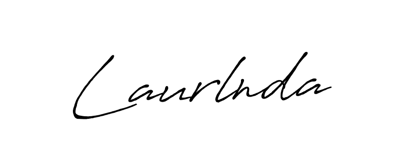 Laurlnda stylish signature style. Best Handwritten Sign (Antro_Vectra_Bolder) for my name. Handwritten Signature Collection Ideas for my name Laurlnda. Laurlnda signature style 7 images and pictures png