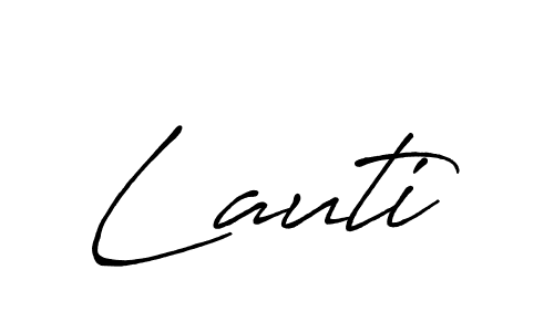 Create a beautiful signature design for name Lauti. With this signature (Antro_Vectra_Bolder) fonts, you can make a handwritten signature for free. Lauti signature style 7 images and pictures png