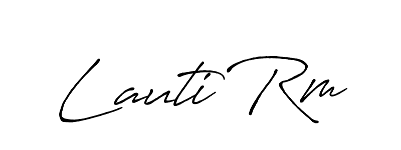 Similarly Antro_Vectra_Bolder is the best handwritten signature design. Signature creator online .You can use it as an online autograph creator for name Lauti Rm. Lauti Rm signature style 7 images and pictures png