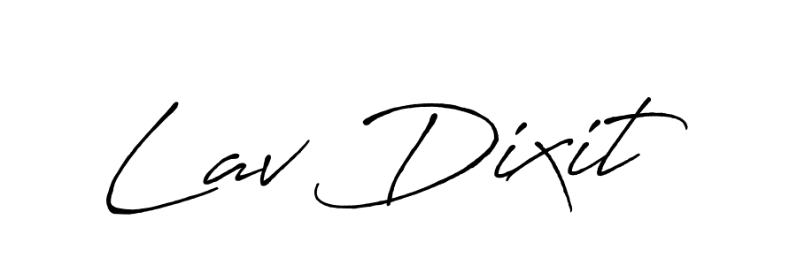 Design your own signature with our free online signature maker. With this signature software, you can create a handwritten (Antro_Vectra_Bolder) signature for name Lav Dixit. Lav Dixit signature style 7 images and pictures png