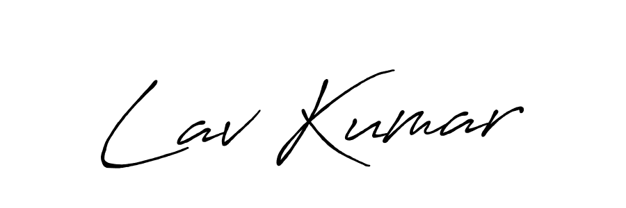 Once you've used our free online signature maker to create your best signature Antro_Vectra_Bolder style, it's time to enjoy all of the benefits that Lav Kumar name signing documents. Lav Kumar signature style 7 images and pictures png