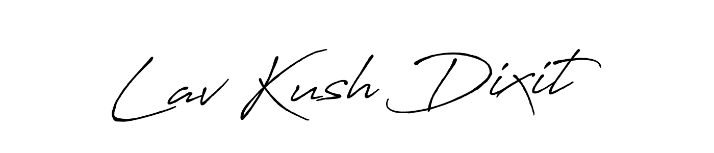 You should practise on your own different ways (Antro_Vectra_Bolder) to write your name (Lav Kush Dixit) in signature. don't let someone else do it for you. Lav Kush Dixit signature style 7 images and pictures png