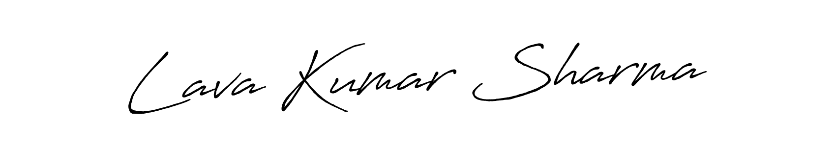 Use a signature maker to create a handwritten signature online. With this signature software, you can design (Antro_Vectra_Bolder) your own signature for name Lava Kumar Sharma. Lava Kumar Sharma signature style 7 images and pictures png