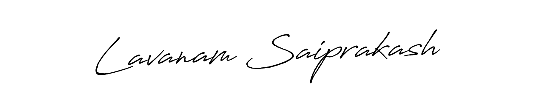 Lavanam Saiprakash stylish signature style. Best Handwritten Sign (Antro_Vectra_Bolder) for my name. Handwritten Signature Collection Ideas for my name Lavanam Saiprakash. Lavanam Saiprakash signature style 7 images and pictures png