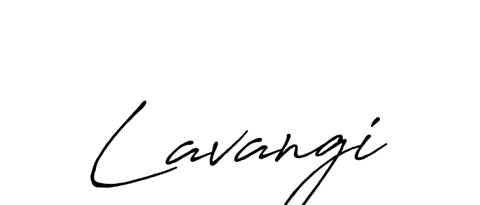 Use a signature maker to create a handwritten signature online. With this signature software, you can design (Antro_Vectra_Bolder) your own signature for name Lavangi. Lavangi signature style 7 images and pictures png