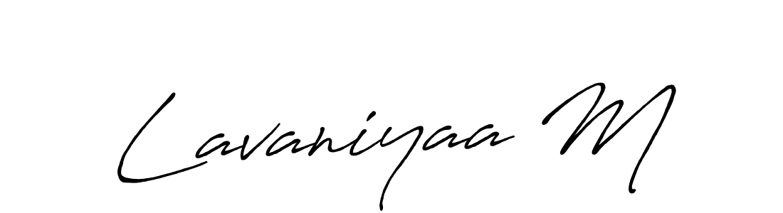 Make a short Lavaniyaa M signature style. Manage your documents anywhere anytime using Antro_Vectra_Bolder. Create and add eSignatures, submit forms, share and send files easily. Lavaniyaa M signature style 7 images and pictures png