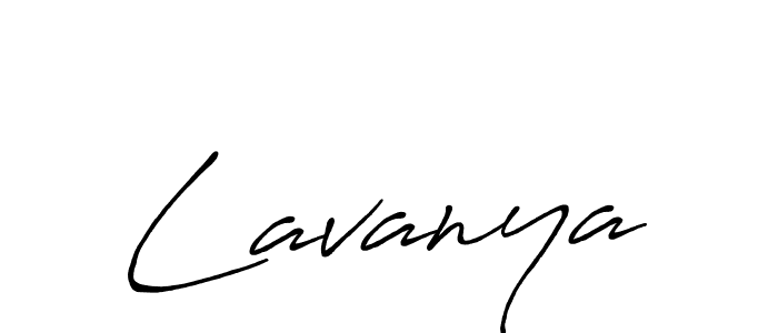 How to make Lavanya name signature. Use Antro_Vectra_Bolder style for creating short signs online. This is the latest handwritten sign. Lavanya signature style 7 images and pictures png