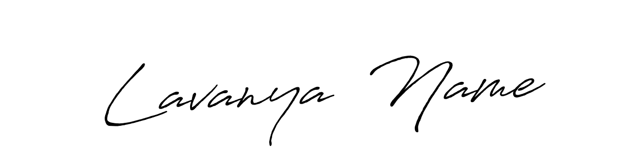 Also You can easily find your signature by using the search form. We will create Lavanya  Name name handwritten signature images for you free of cost using Antro_Vectra_Bolder sign style. Lavanya  Name signature style 7 images and pictures png