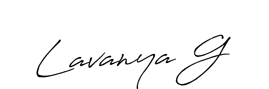 How to Draw Lavanya G signature style? Antro_Vectra_Bolder is a latest design signature styles for name Lavanya G. Lavanya G signature style 7 images and pictures png