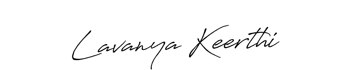 Design your own signature with our free online signature maker. With this signature software, you can create a handwritten (Antro_Vectra_Bolder) signature for name Lavanya Keerthi. Lavanya Keerthi signature style 7 images and pictures png