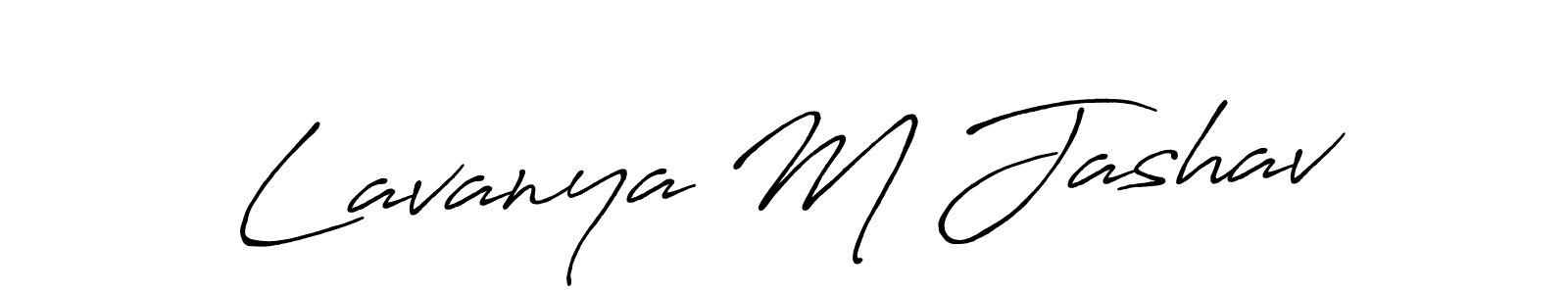 Once you've used our free online signature maker to create your best signature Antro_Vectra_Bolder style, it's time to enjoy all of the benefits that Lavanya M Jashav name signing documents. Lavanya M Jashav signature style 7 images and pictures png
