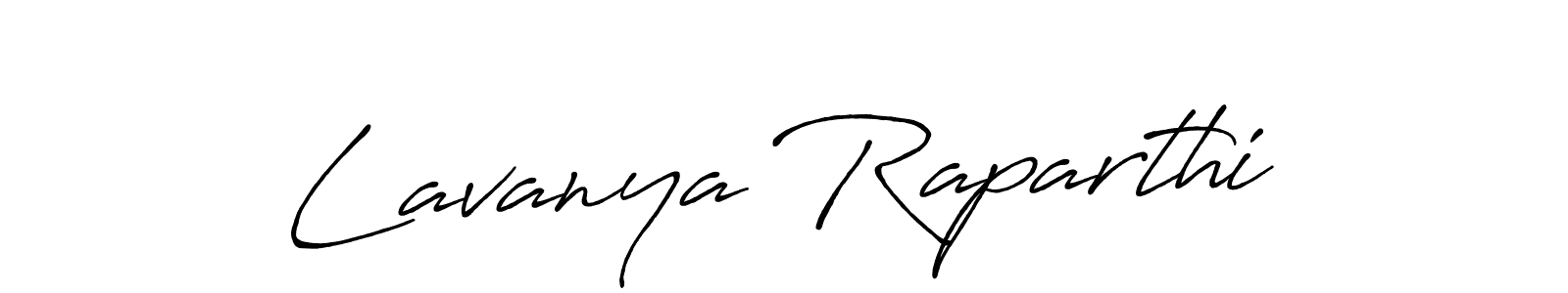 Lavanya Raparthi stylish signature style. Best Handwritten Sign (Antro_Vectra_Bolder) for my name. Handwritten Signature Collection Ideas for my name Lavanya Raparthi. Lavanya Raparthi signature style 7 images and pictures png