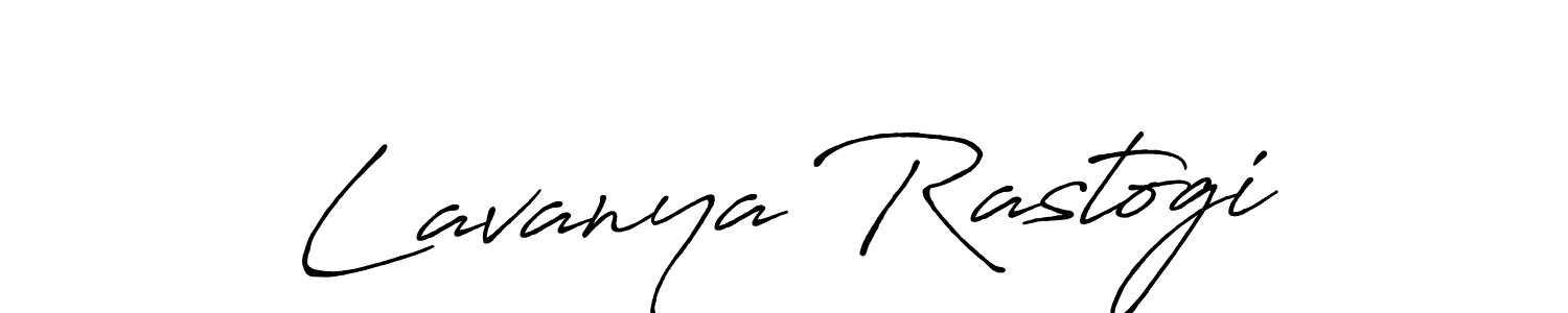 Use a signature maker to create a handwritten signature online. With this signature software, you can design (Antro_Vectra_Bolder) your own signature for name Lavanya Rastogi. Lavanya Rastogi signature style 7 images and pictures png