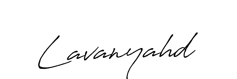 How to make Lavanyahd name signature. Use Antro_Vectra_Bolder style for creating short signs online. This is the latest handwritten sign. Lavanyahd signature style 7 images and pictures png