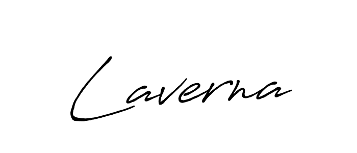 Laverna stylish signature style. Best Handwritten Sign (Antro_Vectra_Bolder) for my name. Handwritten Signature Collection Ideas for my name Laverna. Laverna signature style 7 images and pictures png