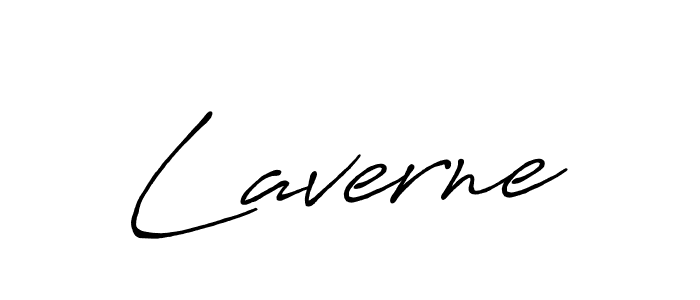 Make a beautiful signature design for name Laverne. With this signature (Antro_Vectra_Bolder) style, you can create a handwritten signature for free. Laverne signature style 7 images and pictures png