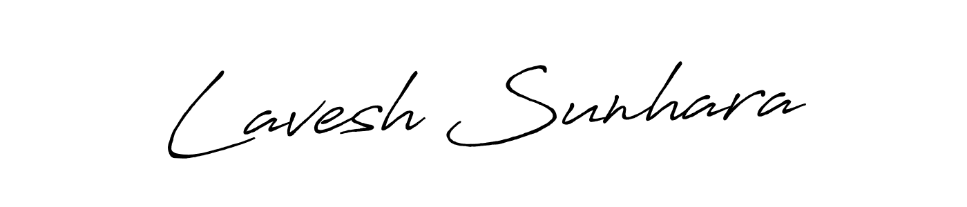 Make a short Lavesh Sunhara signature style. Manage your documents anywhere anytime using Antro_Vectra_Bolder. Create and add eSignatures, submit forms, share and send files easily. Lavesh Sunhara signature style 7 images and pictures png