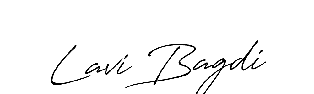 Create a beautiful signature design for name Lavi Bagdi. With this signature (Antro_Vectra_Bolder) fonts, you can make a handwritten signature for free. Lavi Bagdi signature style 7 images and pictures png