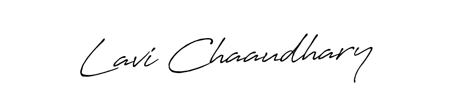 You should practise on your own different ways (Antro_Vectra_Bolder) to write your name (Lavi Chaaudhary) in signature. don't let someone else do it for you. Lavi Chaaudhary signature style 7 images and pictures png