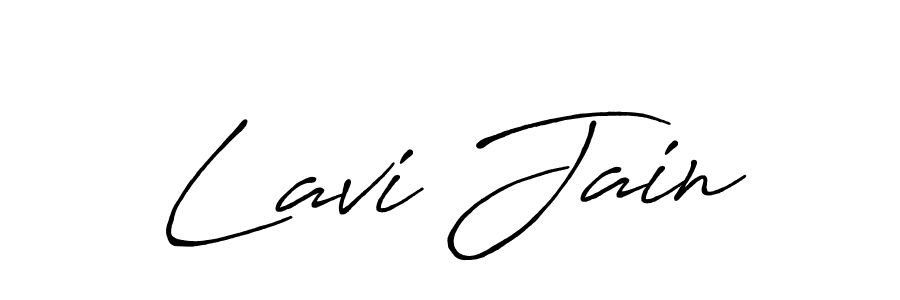 Design your own signature with our free online signature maker. With this signature software, you can create a handwritten (Antro_Vectra_Bolder) signature for name Lavi Jain. Lavi Jain signature style 7 images and pictures png