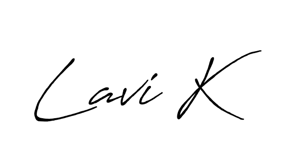 Antro_Vectra_Bolder is a professional signature style that is perfect for those who want to add a touch of class to their signature. It is also a great choice for those who want to make their signature more unique. Get Lavi K name to fancy signature for free. Lavi K signature style 7 images and pictures png