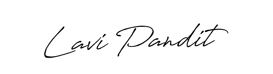 Design your own signature with our free online signature maker. With this signature software, you can create a handwritten (Antro_Vectra_Bolder) signature for name Lavi Pandit. Lavi Pandit signature style 7 images and pictures png